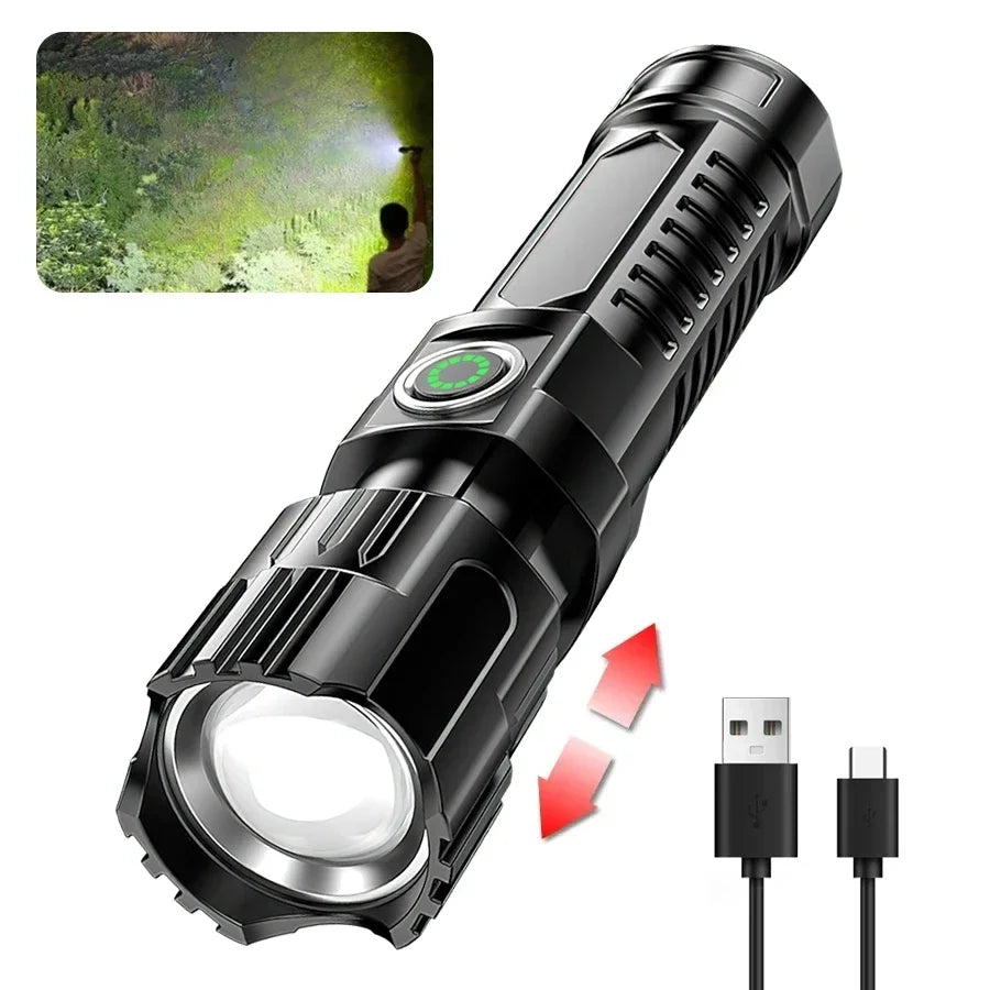 Powerful Flashlight with USB Charging