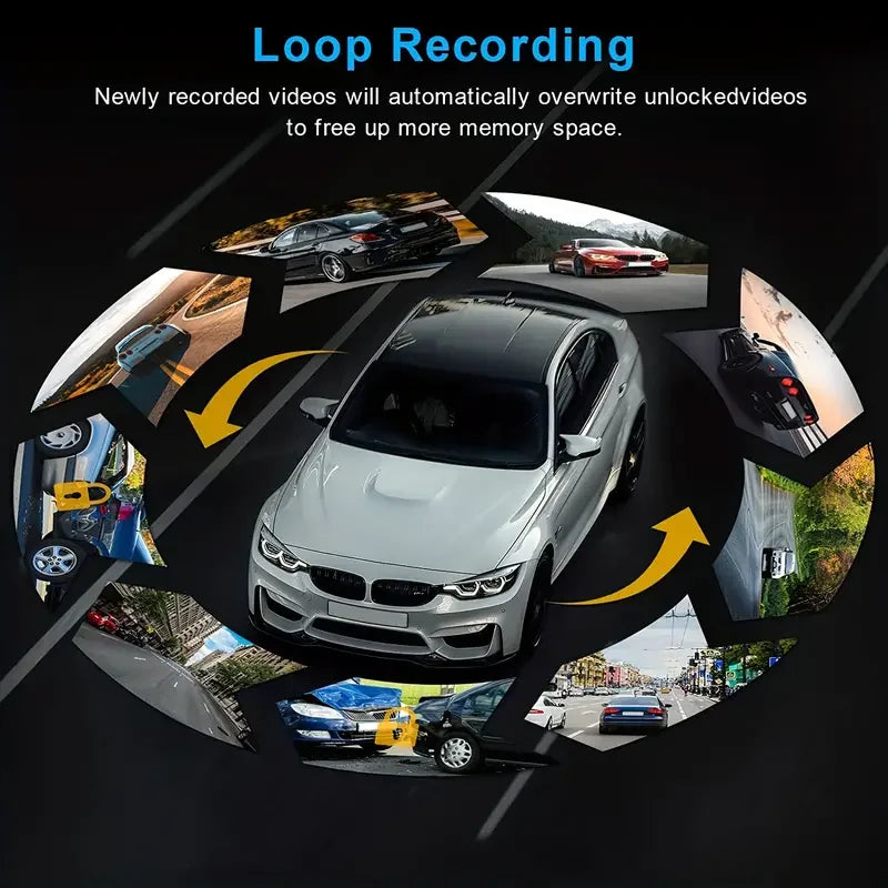 Dual Camera Dash Cam IR Night Vision