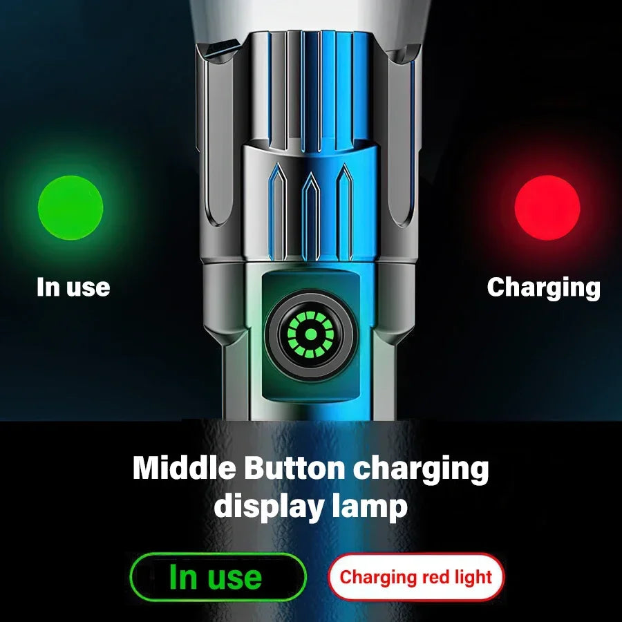 Powerful Flashlight with USB Charging