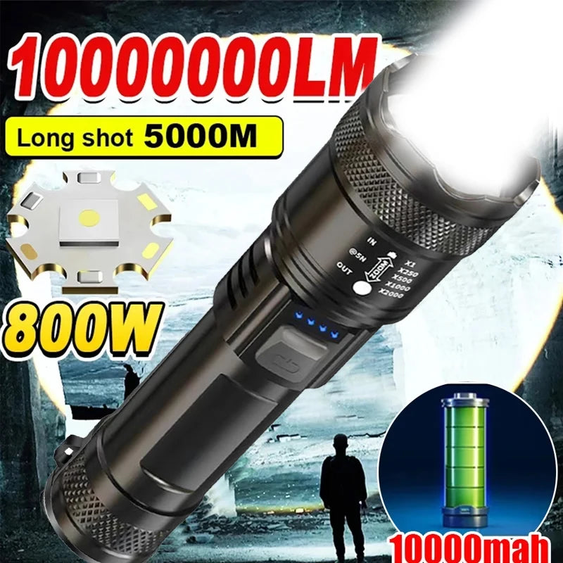 Powerful Flashlight with USB Charging