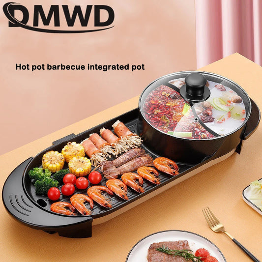 2 in 1 Electric Grill &amp; Hot Pot
